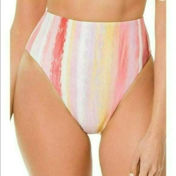 NWT MSRP $136 Becca Striped Bikini Set in Large Women's Size Large - Picture 6 of 11